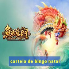 cartela de bingo natal